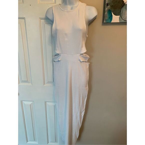 Zara white dress size medium cut out - Picture 1 of 5